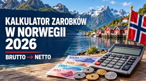 Kalkulator wynagrodzenia w Norwegii Netto - Brutto